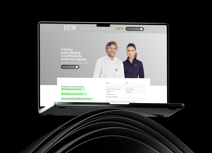 Sixtini Camisaria – Landing Page